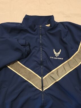 US Air Force Men's PTU Full Zip Lined Jacket Windbreaker Large Regular